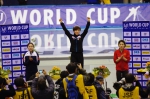 女子500m表彰台