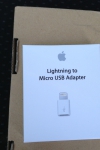 Lightning - Micro USBアダプタ 外箱
