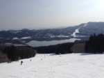 ゲレンデから青木湖