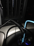 microUSBケーブル 充電専用 カールコード式 ショート