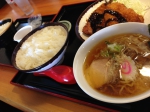 アジフライ定食ミニ中華セット