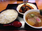 アジフライ定食ミニ中華セット