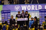 女子1000m表彰台