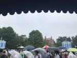 雨が降ってきた