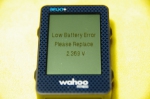 Low Battery Error