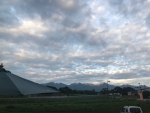 八ヶ岳に夕日があたる